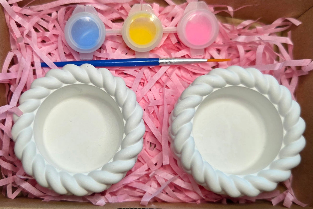 Kerzenständer – Deko-Set zum Bemalen für Zuhause & Geschenkbox